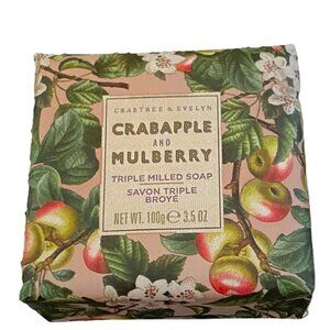 Crabtree & Evelyn Crabapple and Mulberry Triple Milled Bar Soap 3.5 oz